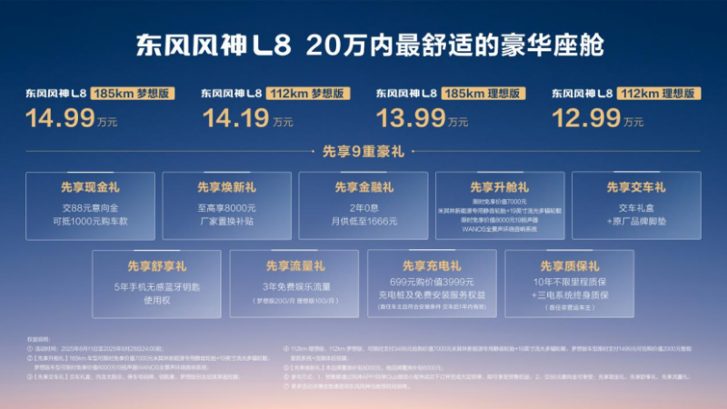 东风风神L8正式开启预售 12217